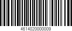 Código de barras (EAN, GTIN, SKU, ISBN): '4614020000009'