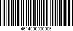 Código de barras (EAN, GTIN, SKU, ISBN): '4614030000006'