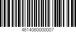 Código de barras (EAN, GTIN, SKU, ISBN): '4614060000007'