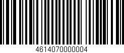 Código de barras (EAN, GTIN, SKU, ISBN): '4614070000004'