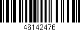Código de barras (EAN, GTIN, SKU, ISBN): '46142476'