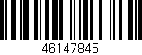 Código de barras (EAN, GTIN, SKU, ISBN): '46147845'