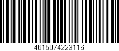 Código de barras (EAN, GTIN, SKU, ISBN): '4615074223116'