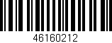Código de barras (EAN, GTIN, SKU, ISBN): '46160212'