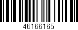 Código de barras (EAN, GTIN, SKU, ISBN): '46166165'