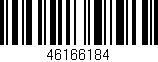 Código de barras (EAN, GTIN, SKU, ISBN): '46166184'