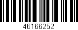 Código de barras (EAN, GTIN, SKU, ISBN): '46166252'