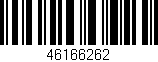 Código de barras (EAN, GTIN, SKU, ISBN): '46166262'