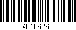 Código de barras (EAN, GTIN, SKU, ISBN): '46166265'