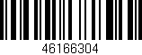 Código de barras (EAN, GTIN, SKU, ISBN): '46166304'