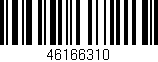Código de barras (EAN, GTIN, SKU, ISBN): '46166310'