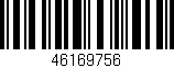 Código de barras (EAN, GTIN, SKU, ISBN): '46169756'