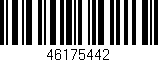 Código de barras (EAN, GTIN, SKU, ISBN): '46175442'