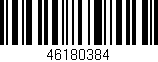 Código de barras (EAN, GTIN, SKU, ISBN): '46180384'