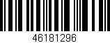 Código de barras (EAN, GTIN, SKU, ISBN): '46181296'