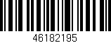 Código de barras (EAN, GTIN, SKU, ISBN): '46182195'