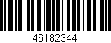Código de barras (EAN, GTIN, SKU, ISBN): '46182344'