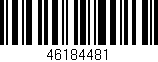 Código de barras (EAN, GTIN, SKU, ISBN): '46184481'