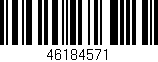 Código de barras (EAN, GTIN, SKU, ISBN): '46184571'