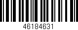 Código de barras (EAN, GTIN, SKU, ISBN): '46184631'