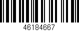 Código de barras (EAN, GTIN, SKU, ISBN): '46184667'