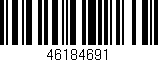 Código de barras (EAN, GTIN, SKU, ISBN): '46184691'