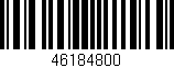 Código de barras (EAN, GTIN, SKU, ISBN): '46184800'