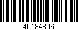 Código de barras (EAN, GTIN, SKU, ISBN): '46184896'