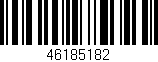 Código de barras (EAN, GTIN, SKU, ISBN): '46185182'