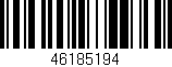 Código de barras (EAN, GTIN, SKU, ISBN): '46185194'