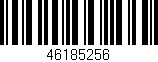 Código de barras (EAN, GTIN, SKU, ISBN): '46185256'