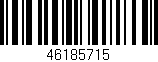 Código de barras (EAN, GTIN, SKU, ISBN): '46185715'