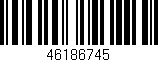 Código de barras (EAN, GTIN, SKU, ISBN): '46186745'
