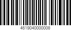 Código de barras (EAN, GTIN, SKU, ISBN): '4619040000008'
