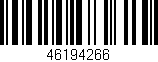 Código de barras (EAN, GTIN, SKU, ISBN): '46194266'