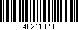 Código de barras (EAN, GTIN, SKU, ISBN): '46211029'