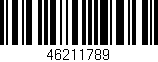 Código de barras (EAN, GTIN, SKU, ISBN): '46211789'