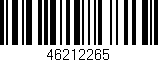 Código de barras (EAN, GTIN, SKU, ISBN): '46212265'
