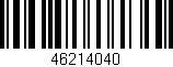 Código de barras (EAN, GTIN, SKU, ISBN): '46214040'