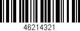 Código de barras (EAN, GTIN, SKU, ISBN): '46214321'