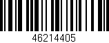 Código de barras (EAN, GTIN, SKU, ISBN): '46214405'
