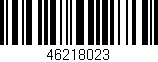Código de barras (EAN, GTIN, SKU, ISBN): '46218023'