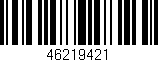 Código de barras (EAN, GTIN, SKU, ISBN): '46219421'