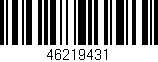 Código de barras (EAN, GTIN, SKU, ISBN): '46219431'