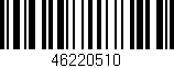 Código de barras (EAN, GTIN, SKU, ISBN): '46220510'