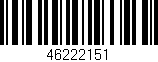 Código de barras (EAN, GTIN, SKU, ISBN): '46222151'