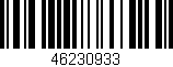 Código de barras (EAN, GTIN, SKU, ISBN): '46230933'