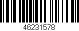 Código de barras (EAN, GTIN, SKU, ISBN): '46231578'