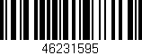 Código de barras (EAN, GTIN, SKU, ISBN): '46231595'