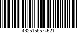 Código de barras (EAN, GTIN, SKU, ISBN): '4625159574521'